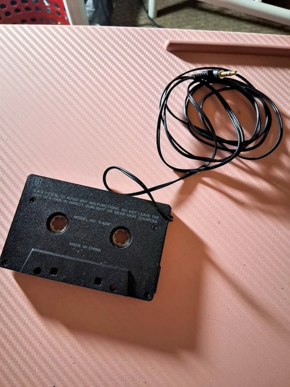 RCA Car Connecting Pack Compact Disc Cassette Adapter Cassette Adapter Black